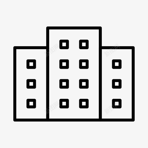 建筑家房子图标svg_新图网 https://ixintu.com 2号楼 家 工作 建筑 房子