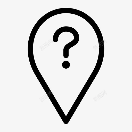 未知地图图钉位置地点图标svg_新图网 https://ixintu.com 位置 地图图钉介质 地点 未知地图图钉 问题