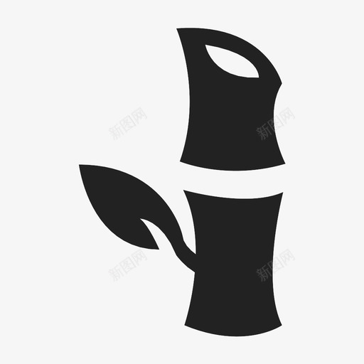 竹笋绿色植物图标svg_新图网 https://ixintu.com 植物 温泉 竹笋 绿色