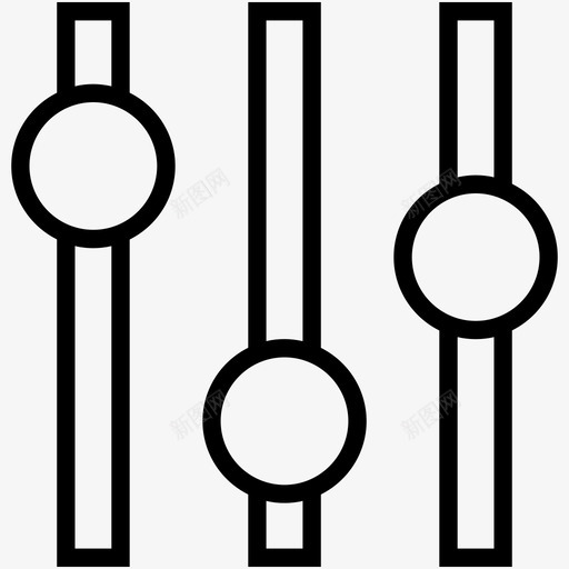 均衡器多媒体音乐首选项图标svg_新图网 https://ixintu.com 均衡器 声音设置 多媒体 多媒体线路图标c 音乐首选项 音量调节器