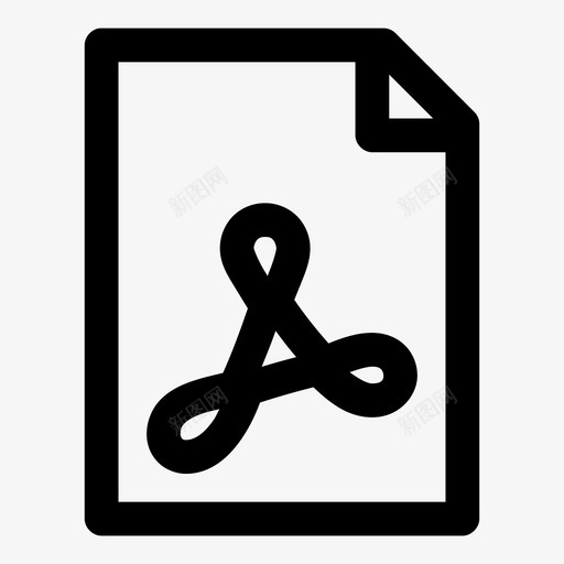pdf页面adobe格式图标svg_新图网 https://ixintu.com adobe pdf文件 pdf页面 格式 页面pdf