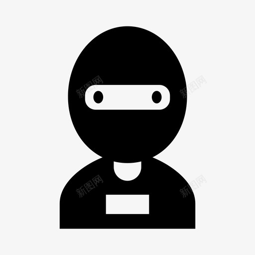 头像强盗盗贼图标svg_新图网 https://ixintu.com 头像 小偷 强盗 盗贼 罪犯 职业填充图标集