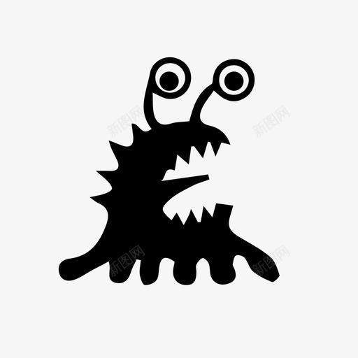 害怕外星人眼睛恐惧图标svg_新图网 https://ixintu.com 外星物种 害怕外星人 恐惧 眼睛 舌头