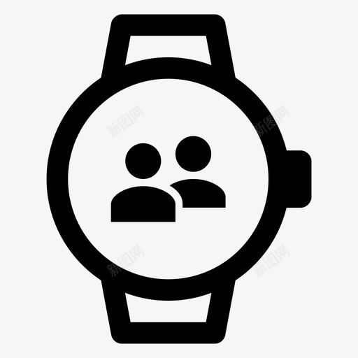 智能手表组业务业务关系图标svg_新图网 https://ixintu.com 业务 业务关系 人员 人员组 团队 智能手表组