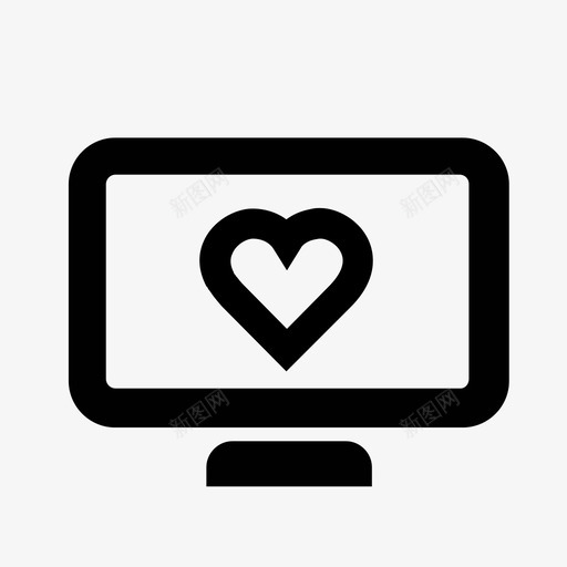 网上约会最爱心图标svg_新图网 https://ixintu.com 和谐 心 最爱 爱 网上关系 网上约会