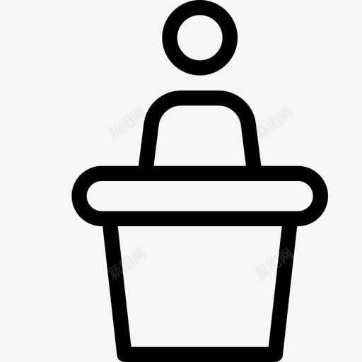 演讲交流人物图标svg_新图网 https://ixintu.com 交流 人物 演讲 演讲者 用户 用户线图标 讲台 谈话