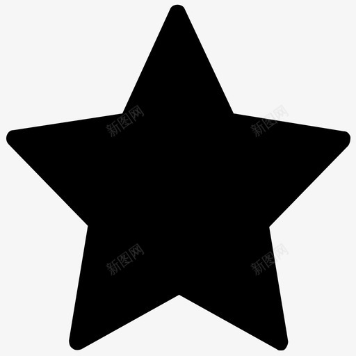 星形五角形用户界面图标集合svg_新图网 https://ixintu.com 五角形 星形 用户界面图标集合