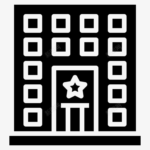 派出所大楼法律图标svg_新图网 https://ixintu.com 大楼 法律 派出所 犯罪和治安坚实 监狱