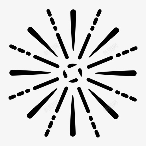 闪光爆炸光图标svg_新图网 https://ixintu.com 假日 光 爆炸 闪光