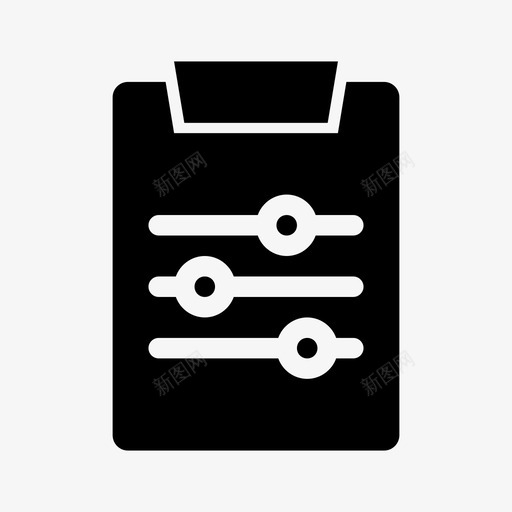 剪贴板设置均衡器选项图标svg_新图网 https://ixintu.com 剪贴板设置 均衡器 滑块 设置 选项 首选项