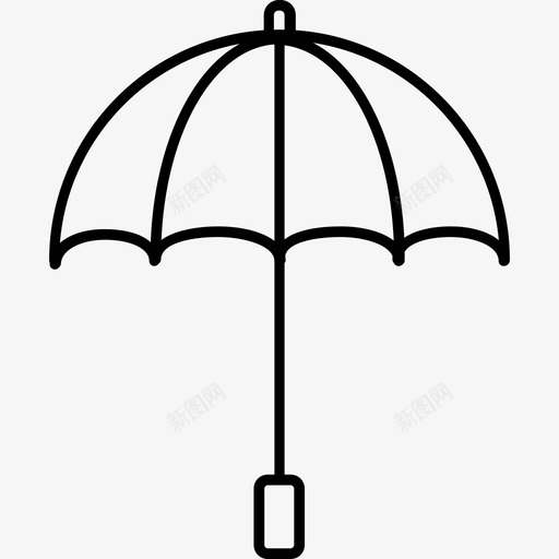 伞海滩炎热图标svg_新图网 https://ixintu.com 下雨 伞 夏天 海滩 炎热