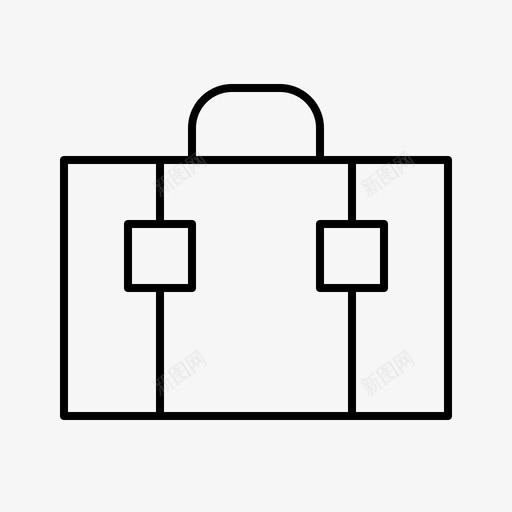 公文包假日旅行图标svg_新图网 https://ixintu.com 假日 公文包 夏天 旅行