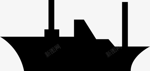 码头船海图标svg_新图网 https://ixintu.com 地图图例图标 海 码头 船