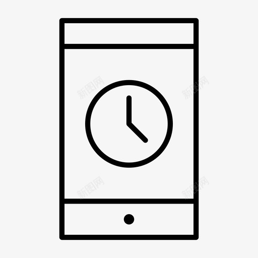 智能手机时钟提醒时间表图标svg_新图网 https://ixintu.com 提醒 时间 时间表 智能手机时钟 秒表 计时器 闹钟