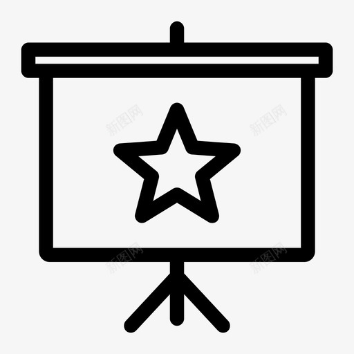 屏幕投影仪收藏夹大屏幕讲解器图标svg_新图网 https://ixintu.com 大屏幕 屏幕投影仪收藏夹 教学 星星 板 演示 讲解器 说明