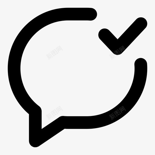 消息读取完成确定图标svg_新图网 https://ixintu.com 完成 已发送 消息读取 确定 通信消息填充粗体