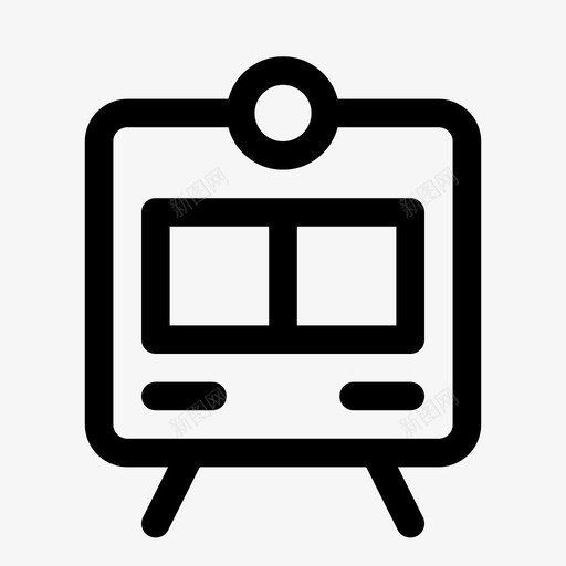 火车电力运输铁路图标svg_新图网 https://ixintu.com 地铁 火车 火车站 电力运输 纯线路 铁路
