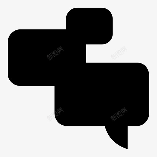 独白台词唠叨图标svg_新图网 https://ixintu.com 健谈 台词 唠叨 独白 讨论和评论 记录
