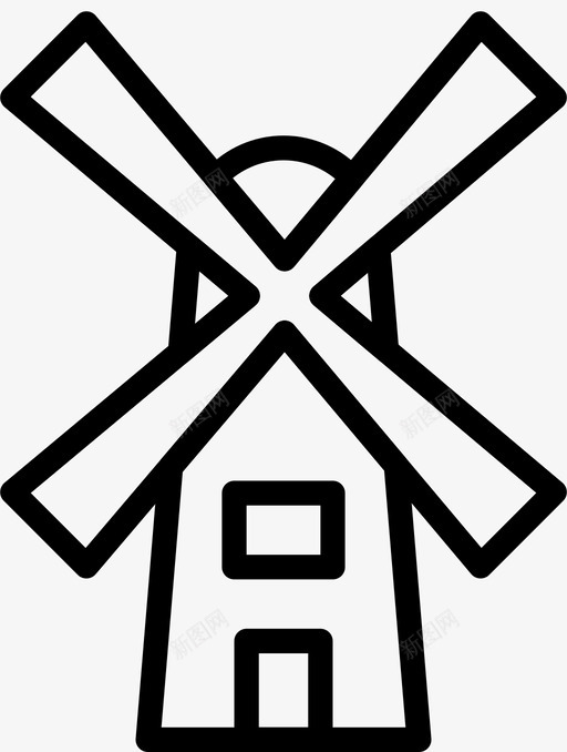 风车农业花园图标svg_新图网 https://ixintu.com 农业 史密克农业概述 自然 花园 风车
