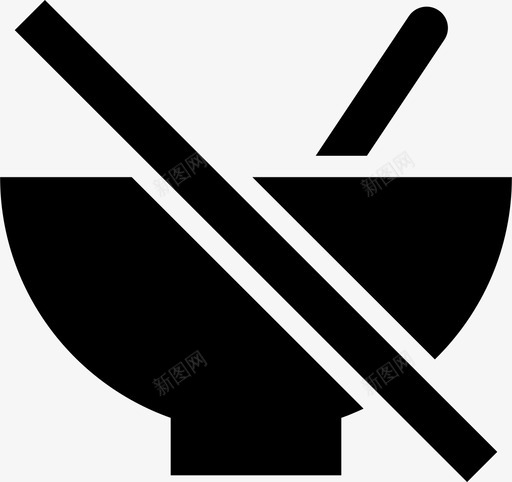 碗掉了不见了配料图标svg_新图网 https://ixintu.com 不见了 勺子 碗掉了 配料 食物和餐厅