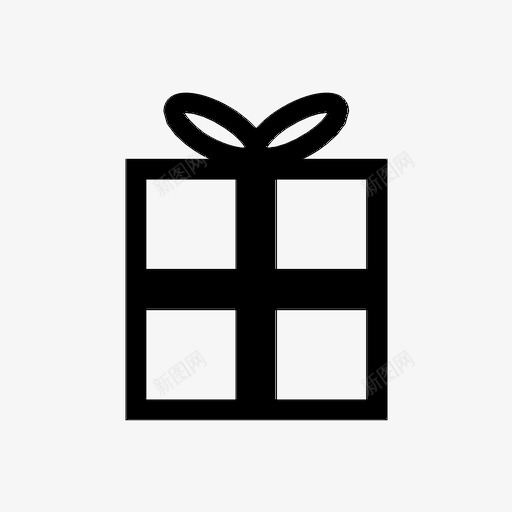 礼物圣诞节新年图标svg_新图网 https://ixintu.com 圣诞节 新年 礼物