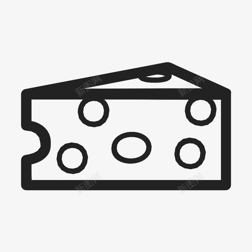 奶酪动物蛋白奶酪片图标svg_新图网 https://ixintu.com 动物蛋白 埃蒙塔尔 奶酪 奶酪片 瑞士奶酪