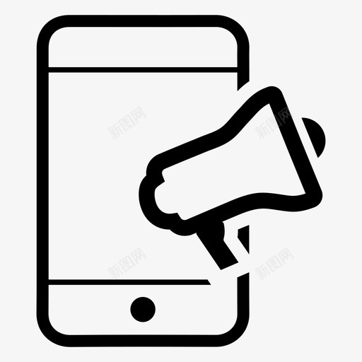 广告营销移动广告图标svg_新图网 https://ixintu.com 广告 推广 搜索引擎优化 智能手机 概述搜索引擎优化互联网营销 移动广告 营销