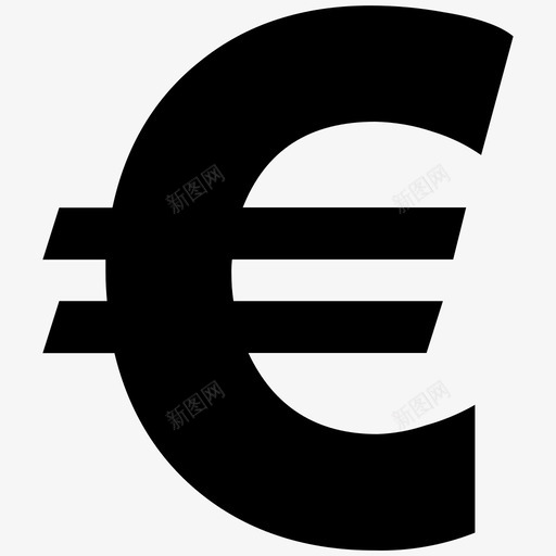欧元符号货币欧洲图标svg_新图网 https://ixintu.com 欧元符号 欧洲 货币 金融