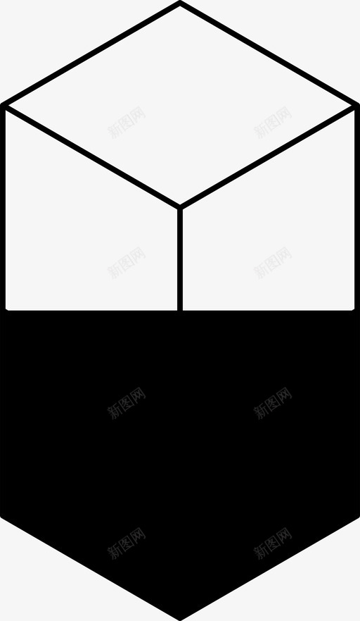 立方体列三维几何图标svg_新图网 https://ixintu.com 三维 三维等轴测立方体 几何 堆栈 立方体列 等轴测