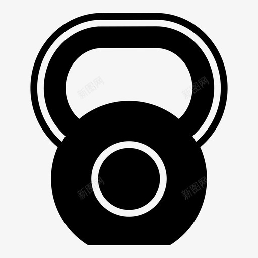 水壶铃运动健身图标svg_新图网 https://ixintu.com 健身 壶铃 水壶铃 运动 重量