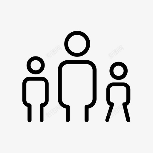 单身家庭孩子家庭伴侣图标svg_新图网 https://ixintu.com 单身家庭 孩子 家庭伴侣