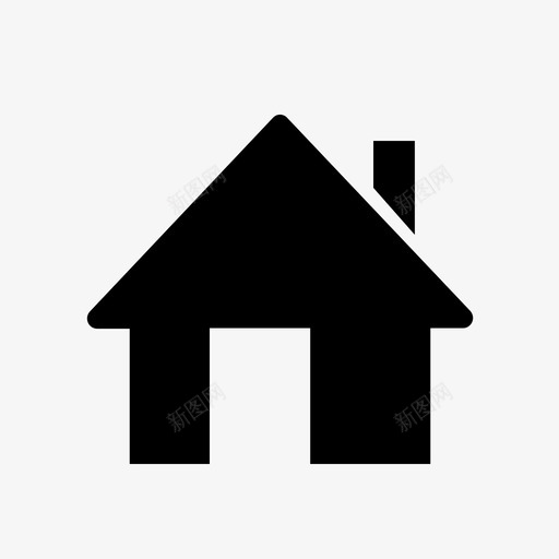 房子建筑主页图标svg_新图网 https://ixintu.com 主页 导航 建筑 房子 索引页