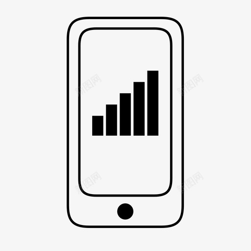 全网强信号强移动状态强图标svg_新图网 https://ixintu.com 信号强 全网强 移动状态强