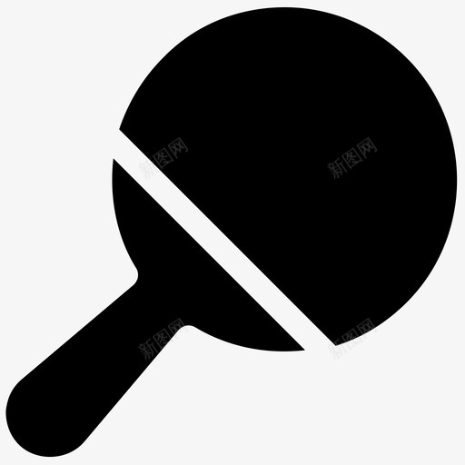 网球拍运动乒乓球拍图标svg_新图网 https://ixintu.com 乒乓球拍 用户界面图标集合 网球拍 网球设备 运动