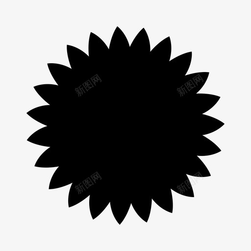 花圆图标svg_新图网 https://ixintu.com 圆 花