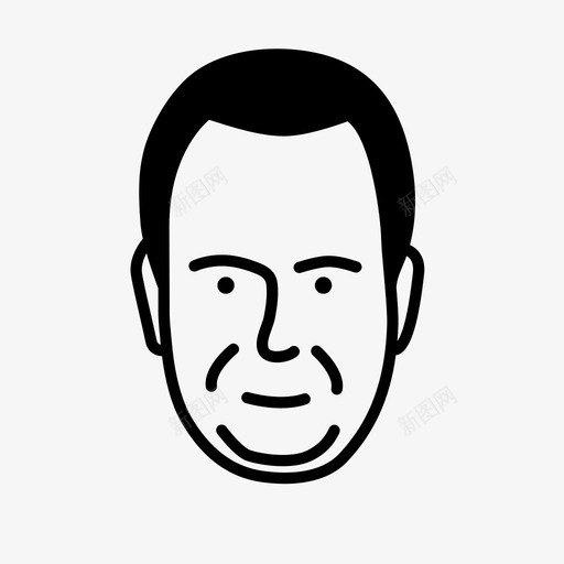 人物面孔人类图标svg_新图网 https://ixintu.com 人物 人类 用户 男性 面孔