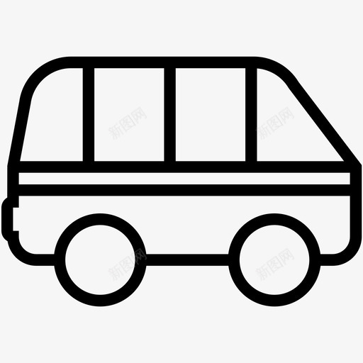 公共汽车长途汽车旅游巴士图标svg_新图网 https://ixintu.com 交通工具 交通线路图标集合 公共汽车 旅游巴士 长途汽车