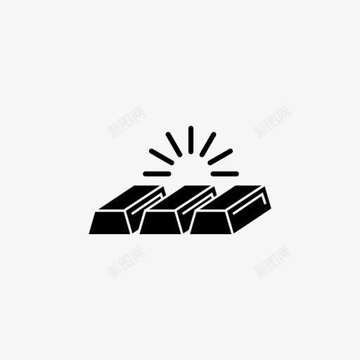 金条锭钱图标svg_新图网 https://ixintu.com 富 金条 钱 锭