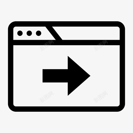 浏览器右下一个选项图标svg_新图网 https://ixintu.com 下一个 到右 右左 右箭头 浏览器右 跳过 选项
