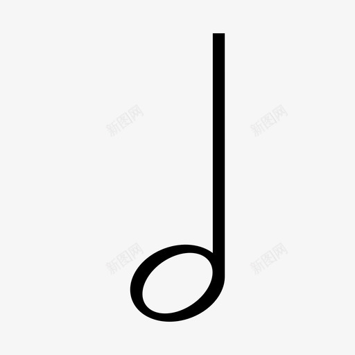 音符半音符声音图标svg_新图网 https://ixintu.com 半音符 声音 音符