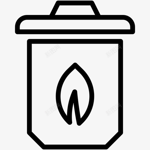 堆肥垃圾箱垃圾桶图标svg_新图网 https://ixintu.com 回收 垃圾桶 垃圾箱 堆肥 多媒体线图标