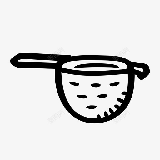 滤茶器冲泡茶叶图标svg_新图网 https://ixintu.com 冲泡 滤茶器 茶logo 茶叶 茶和咖啡