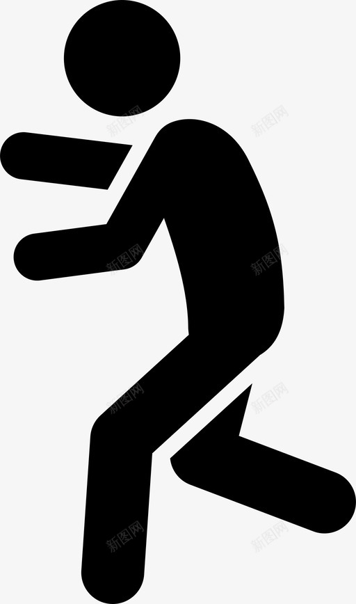 男人冲厕所有趣跑步图标svg_新图网 https://ixintu.com 厕所标志 有趣 男人冲厕所 跑步