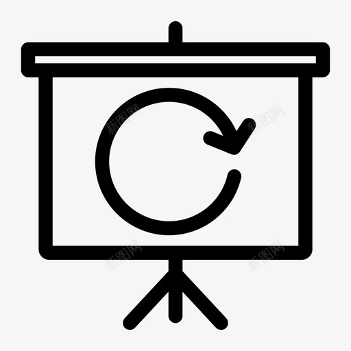 重新加载投影屏幕大屏幕板图标svg_新图网 https://ixintu.com 大屏幕 屏幕投影仪 板 演示 解释 解释器 重新加载投影屏幕