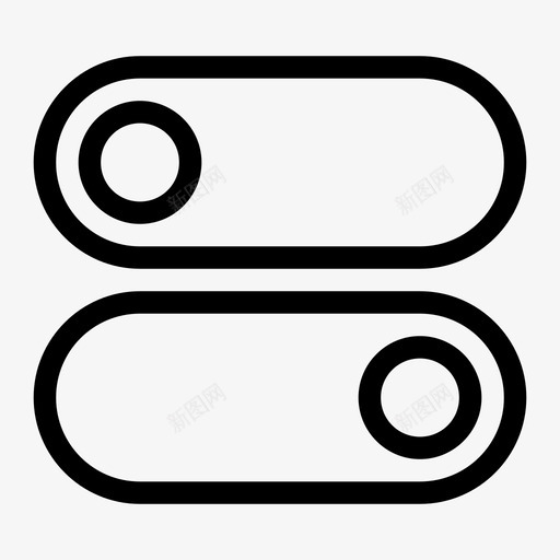 滑块杠杆关图标svg_新图网 https://ixintu.com 关 开 开关 接口 杠杆 滑块