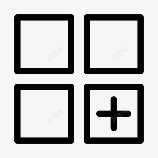 应用程序添加移动图标svg_新图网 https://ixintu.com 基本粗体 应用程序 手机 智能 添加 移动