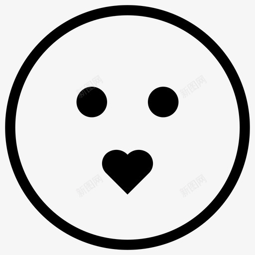 亲吻的心情感爱图标svg_新图网 https://ixintu.com 亲吻的心 情感 手工艺的情感 爱
