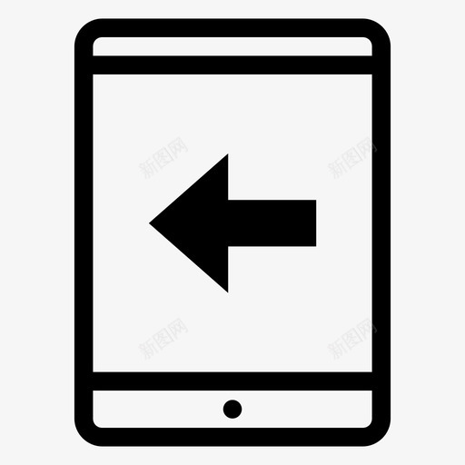 数字化仪左水平方向左箭头图标svg_新图网 https://ixintu.com 上一个 右左 向后跳 左箭头 数字化仪左 水平方向 返回