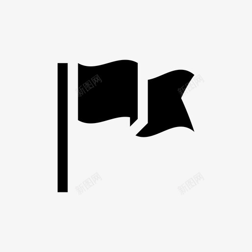 旗帜位置地图标记svg_新图网 https://ixintu.com 位置 地图标记 大头针 挥舞的旗帜 旗帜