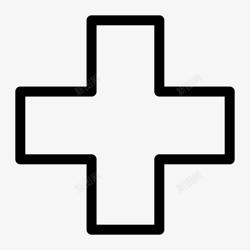 红十字会add健康图标svg_新图网 https://ixintu.com add 健康 加上 医疗 医药健康 红十字会